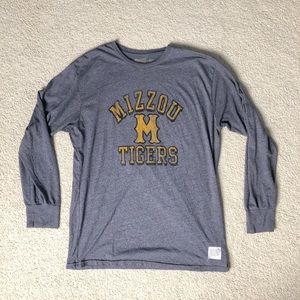 Missouri Tigers Vintage Heather Gray Long Sleeve